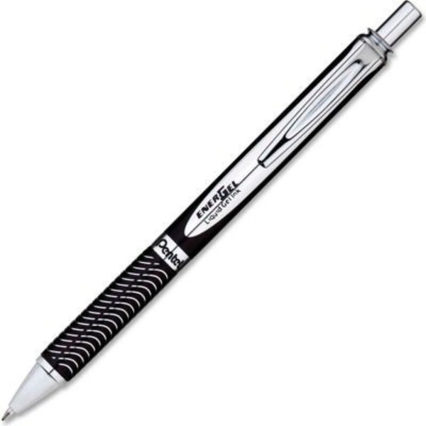 Pentel Pentel® Retractable Gel Pens, Black Ink, Black Barrel, 1 Each BL407AA